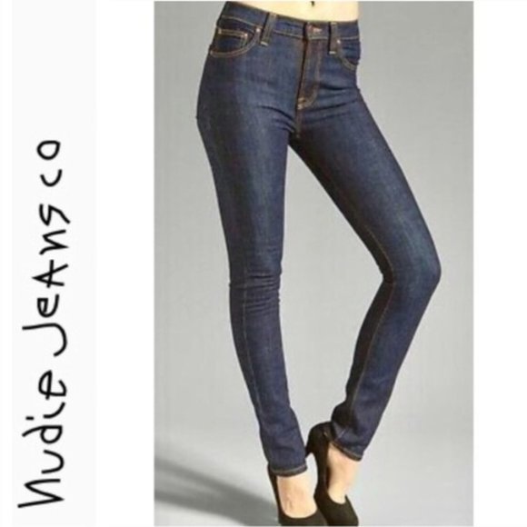 Nudie Jeans Denim - Nudie High Kai Raw Denim Rinsed Size 29